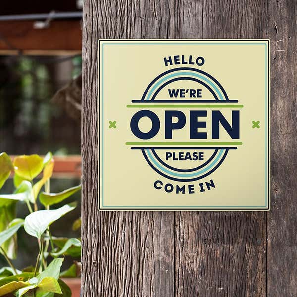 10" x 10" Custom Plastic Sign