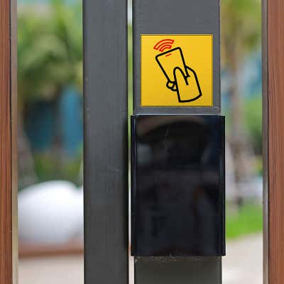Color 2" x 2" Square Sign - alternate view