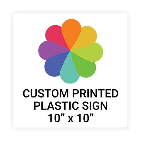 Color 10" x 10" Square Sign