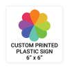 Color Sign Square 6" x 6"