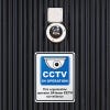 10" x 8" Custom Plastic Sign for a CCTV