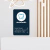 16" x 10" custom plastic printed sign for a dentist office