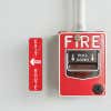 4" x 1" custom plastic sign for a fire exit