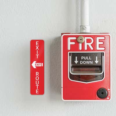 Color 4" x 1" Vertical Sign - alternate view