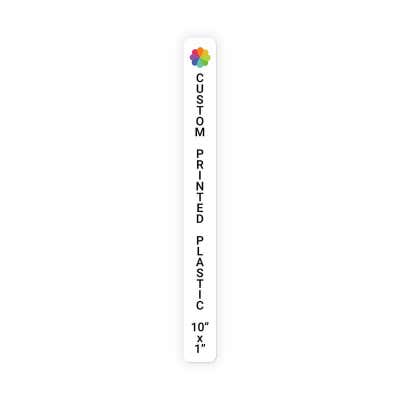 Color Sign Vertical 10 in x 1 in