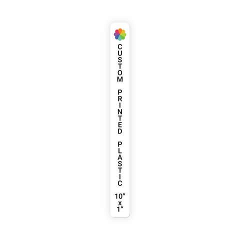 Color 10" x 1" Vertical Sign 