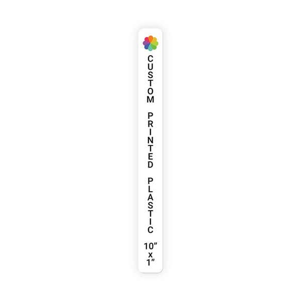 Color Sign Vertical 10" x 1"