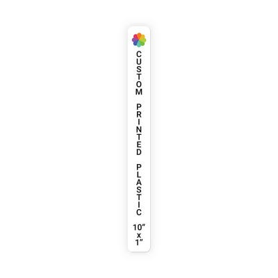 Color Sign Vertical 10 in x 1 in