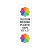 Color Sign Vertical 10" x 3"