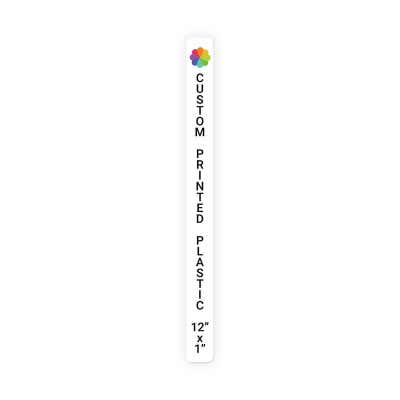 Color Sign Vertical 12 in x 1 in