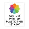 Color Sign Vertical 12" x 10"