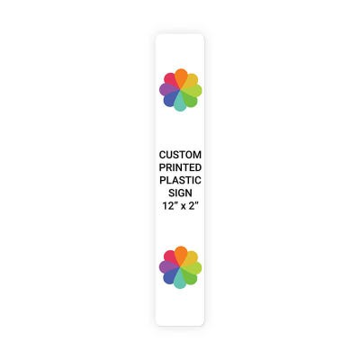 Color Sign Vertical 12 in x 2 in