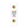 Color Sign Vertical 12" x 3"
