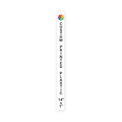 Color Sign Vertical 14 in x 1 in