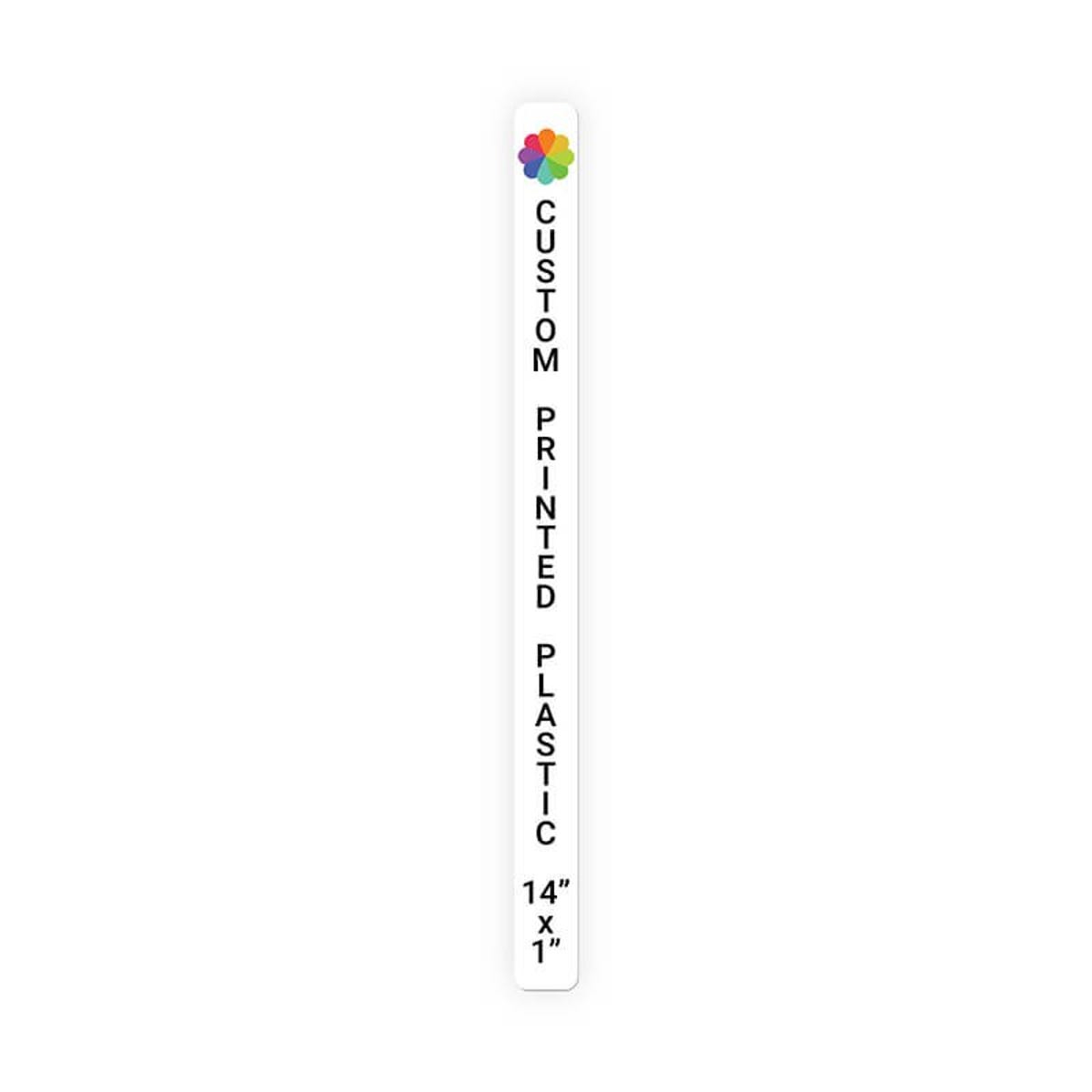 Color Sign Vertical 14" x 1"