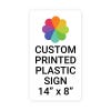 Color Sign Vertical 14" x 8"