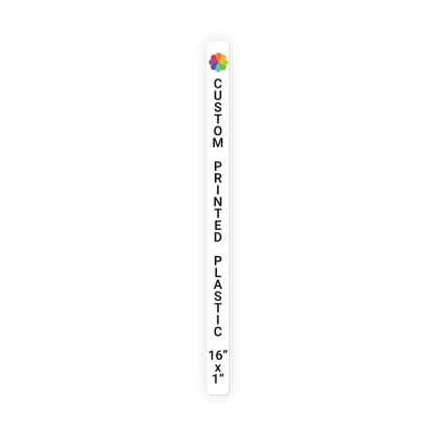 Color Sign Vertical 16 in x 1 in