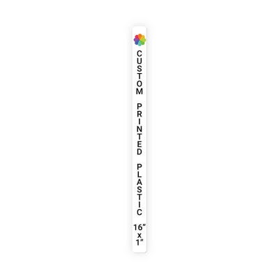 Color Sign Vertical 16 in x 1 in