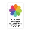 Color Sign Vertical 16" x 10"