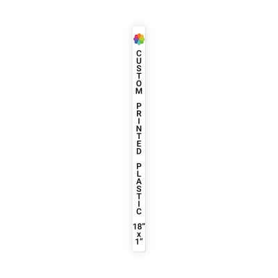 Color Sign Vertical 18 in x 1 in