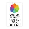 Color Sign Vertical 18" x 12"