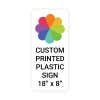 Color Sign Vertical 18" x 8"