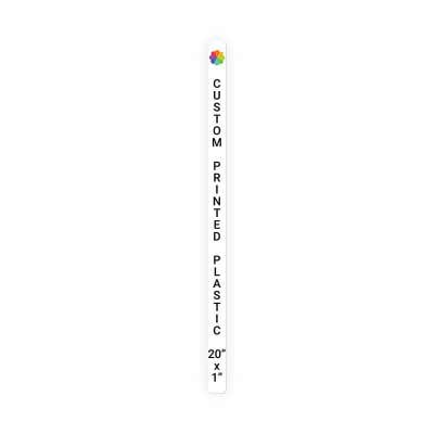 Color Sign Vertical 20 in x 1 in
