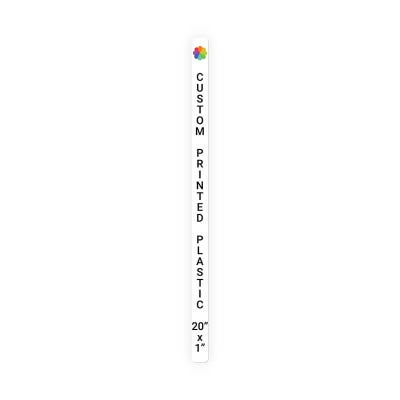 Color Sign Vertical 20 in x 1 in