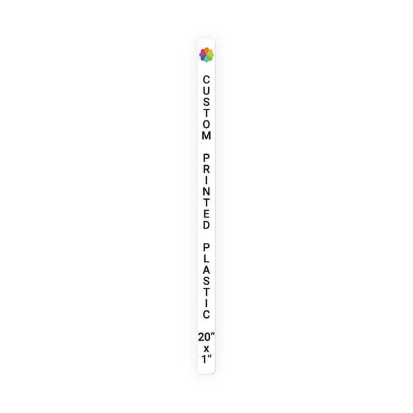 Color 20" x 1" Vertical Sign