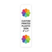 Color 4" x 1" Vertical Sign