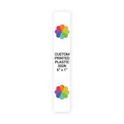 Color 6" x 1" Vertical Sign
