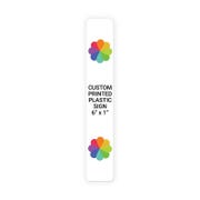 Color 6" x 1" Vertical Sign