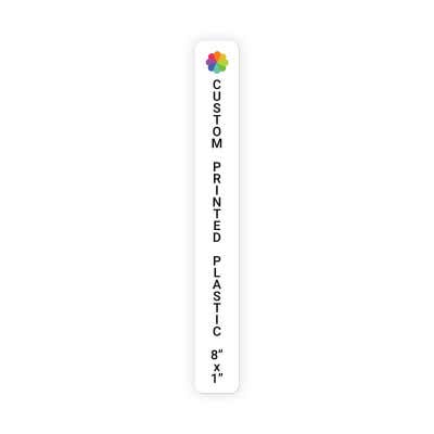 Color Sign Vertical 8 in x 1 in