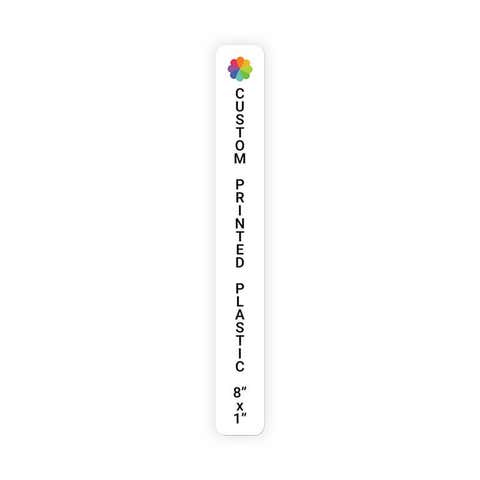 Color 8" x 1" Vertical Sign 