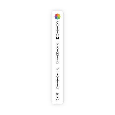 Color Sign Vertical 8 in x 1 in