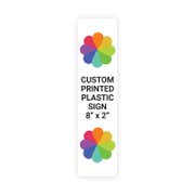 Color 8" x 2" Vertical Sign