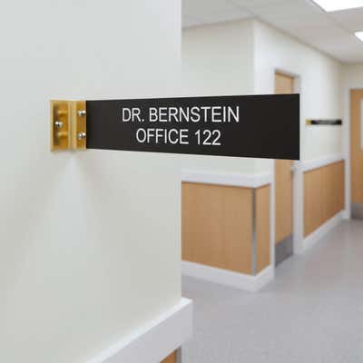 Custom Room 2" x 10" Corridor Sign - alternate view