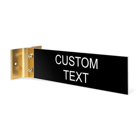 Custom Text 2" x 8" Corridor Sign