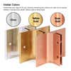 Infographic showing holder color options, shown in Silver, Yellow Gold, and Rose Gold finishes.