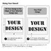 How to create a stencil with the correct sizing in the design tool