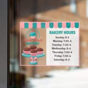 Custom 6" x 8"  Horizontal Static Window Cling