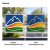 The opaque or clear versions of the window cling materials