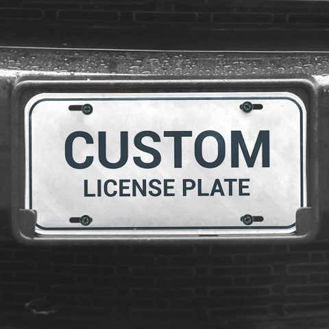 Design Your Own Custom Front License Plate