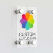 Custom Acrylic Sign 24"x10" - 1/16" Thick