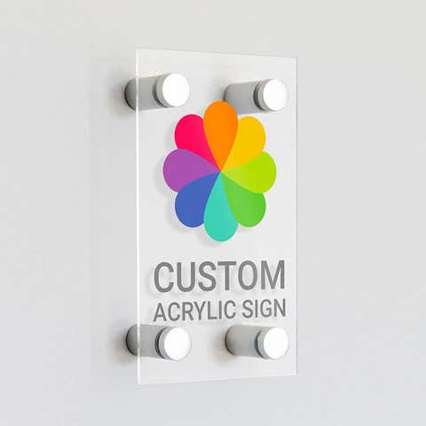 Custom Acrylic Sign 20"x10" - 1/8" Thick