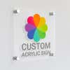 12"x12" Custom Acrylic Clear Signage