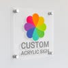 8"x8" Custom Acrylic Clear Signage