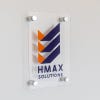 Custom Acrylic Sign with a Company Name and Logo