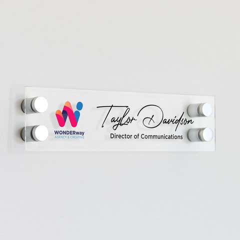 Acrylic Signs 1/16" Thick | Pick Your Size