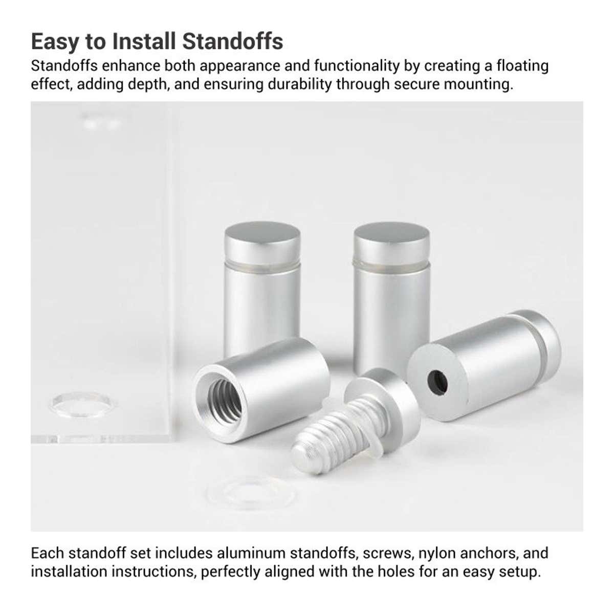 The benefits of standoffs for acrylic signs